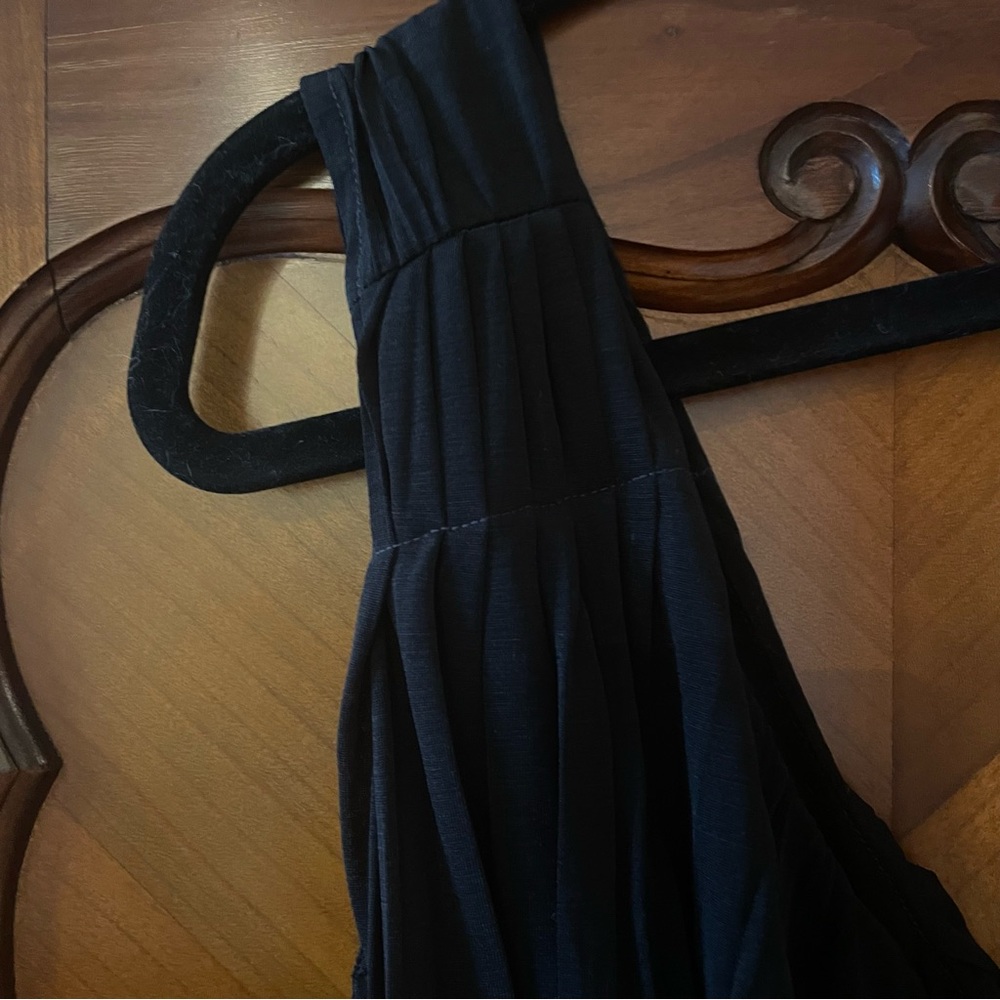 Vintage Free people one shoulder Black Drapey top Size Small - Picture 3 of 9